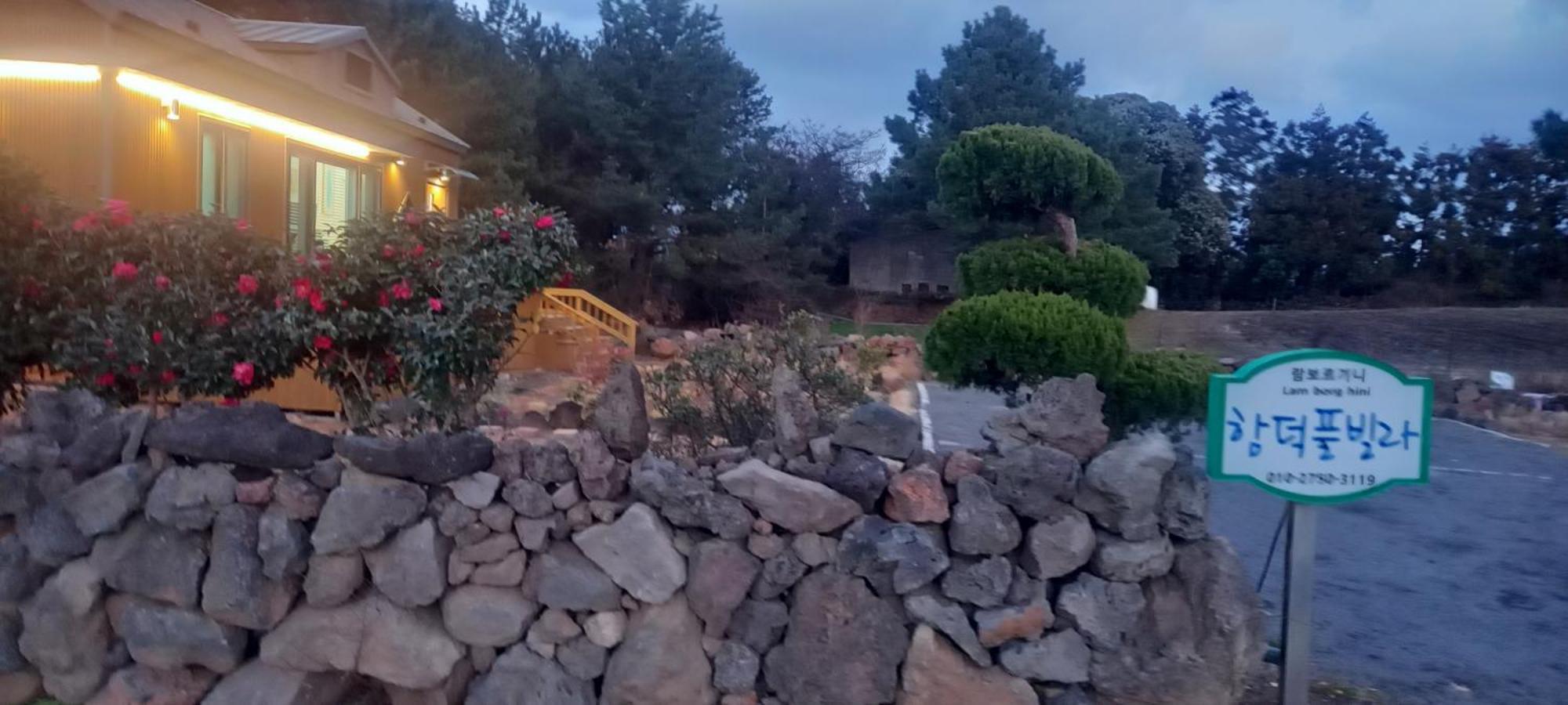 Hamdeok Pool Villa Pension Jeju Bagian luar foto