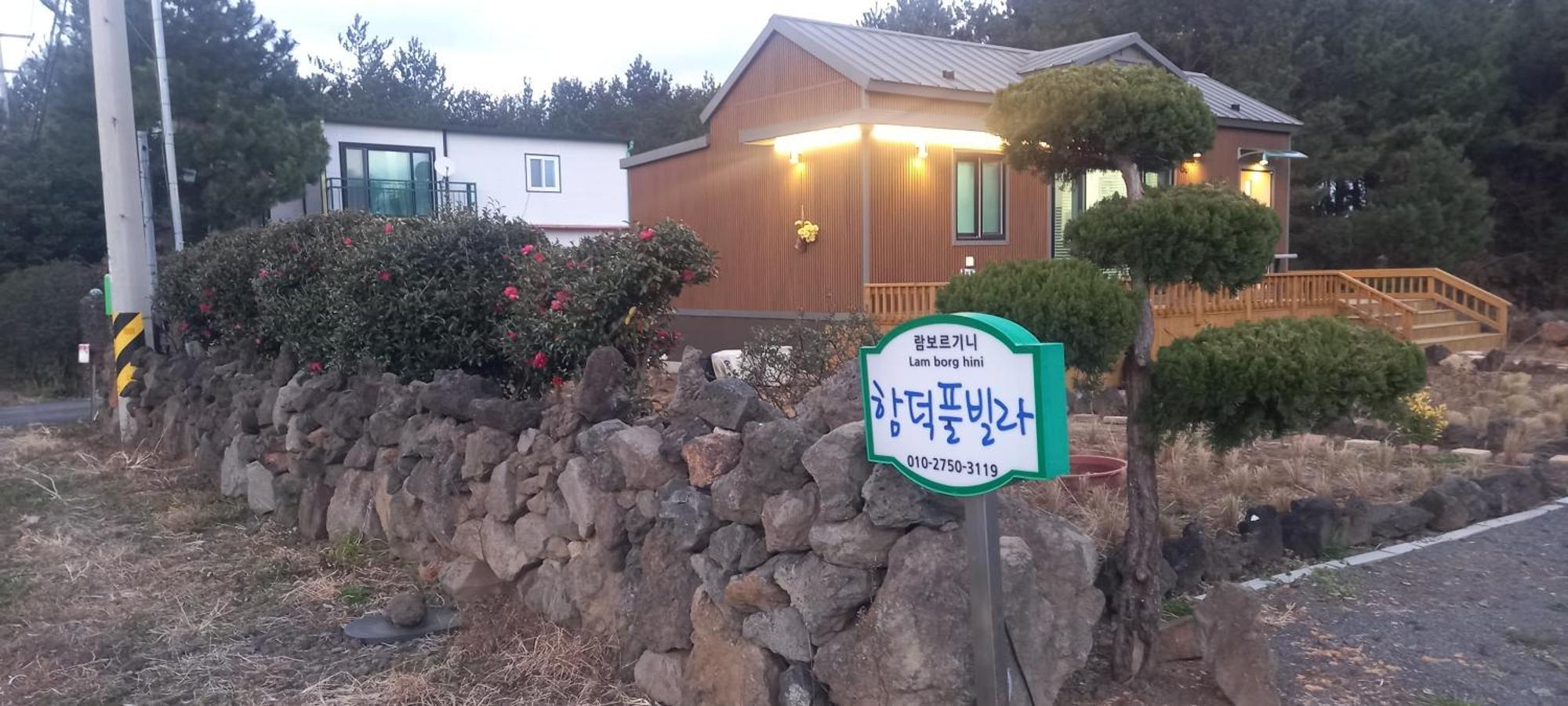Hamdeok Pool Villa Pension Jeju Bagian luar foto
